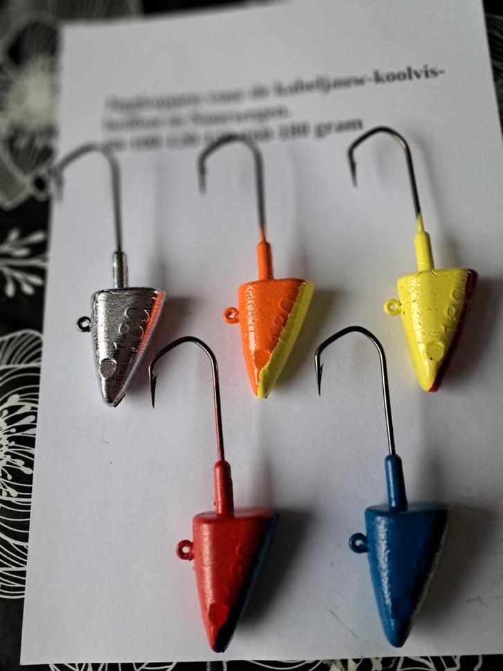 Jiggkoppen 80-100-120-140-160-180-200 en 250 gr, Watersport en Boten, Hengelsport | Zeevissen, Nieuw, Dobber of Lood, Ophalen of Verzenden