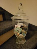 Grote glazen bokaal met deksel, Verzamelen, Glas en Borrelglaasjes, Ophalen of Verzenden, Zo goed als nieuw, Overige typen