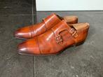 Magnanni monkstraps cognac 42,5/8,5, Kleding | Heren, Schoenen, Bruin, Ophalen of Verzenden, Magnanni, Gespschoenen