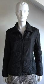 Casual Clothing zwarte leuk doorstikte jas mt M, Verzenden, Gedragen, Maat 38/40 (M), Zwart