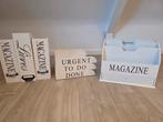 Kantoor artikelen landelijk riviera maison stijl, Huis en Inrichting, Woonaccessoires | Krantenbakken en Lectuurbakken, Ophalen