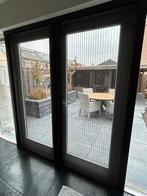 Kwaliteits mooie dubbele zwarte plisse’ horrendeur., Doe-het-zelf en Verbouw, Kozijnen en Schuifpuien, Ophalen, Overige typen