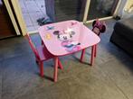 Minnie mouse tafel met 2 stoelen, Gebruikt, Ophalen of Verzenden