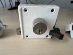 Opdekslot voor 40mm deur incl buitenbeslag., Ophalen of Verzenden, Gebruikt, Slot
