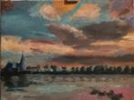Skyline van Kampen aan de IJssel. 40x50cm, Ophalen of Verzenden