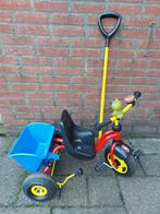 Puky kinderfiets met duwstang. En handrem. Bakje kan eraf., Ophalen, Zijwieltjes, Gebruikt, Puky
