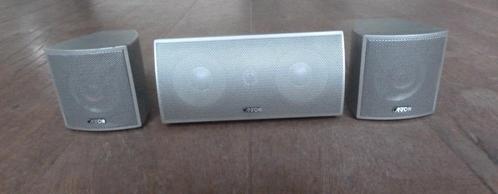 Chique Aluminium Center/Surround Set CANTON en in Nieuwstaat, Audio, Tv en Foto, Luidsprekers, Zo goed als nieuw, 60 tot 120 watt