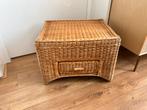 Rotan salontafel, Huis en Inrichting, Tafels | Salontafels, Ophalen, 50 tot 100 cm, Zo goed als nieuw, Minder dan 50 cm
