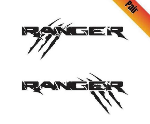 Zwart Vinyl stickers Ford Ranger Claw - zijkanten klauwen, Auto diversen, Autostickers, Ophalen of Verzenden