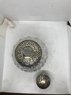 zilver met kristal flacon karaf, Ophalen of Verzenden