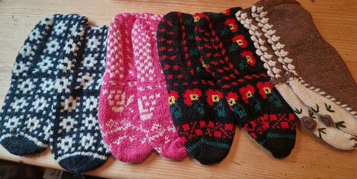 Wollen gebreide huissokken sokken patik Turkse sloffen 37 38, Kleding | Dames, Sokken en Kousen, Nieuw, Overige typen, Verzenden