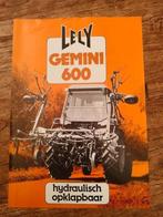 Lely Gemini 600 Brochure  folder, Ophalen of Verzenden, Gelezen, Lely Industries NV