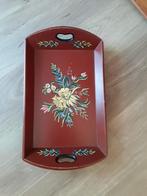 vintage houten dienblad. Hindelooper, Ophalen of Verzenden, Zo goed als nieuw, Rechthoekig, Hout