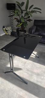 Bureau met gehard glazen blad., Ophalen of Verzenden