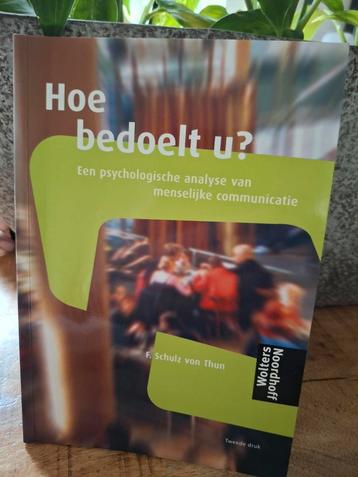Hoe bedoelt u? - Schulz von Thun beschikbaar voor biedingen