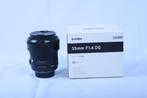 Sigma 35mm F/1.4 DG HSM Art Nikon FX, Ophalen of Verzenden, Zo goed als nieuw, Groothoeklens