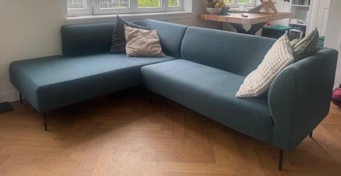 Groen banken met chaise longue / green sofa with chaise loun, Huis en Inrichting, Banken | Sofa's en Chaises Longues, Zo goed als nieuw