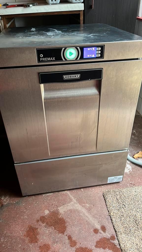 Hobart Glazenspoeler 2x (1x met droger), Witgoed en Apparatuur, Vaatwasmachines, Gebruikt, Vrijstaand, 60 cm of meer, Kort programma