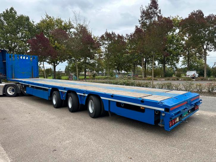 Doll - 3 stuur assen  - uitschuifbaar - dieplader oplegger, Zakelijke goederen, Machines en Bouw | Transport, Ophalen