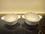 2 Corning Ware Schalen, Huis en Inrichting, Keuken | Servies, Gebruikt, Ophalen of Verzenden, Overige stijlen, Glas