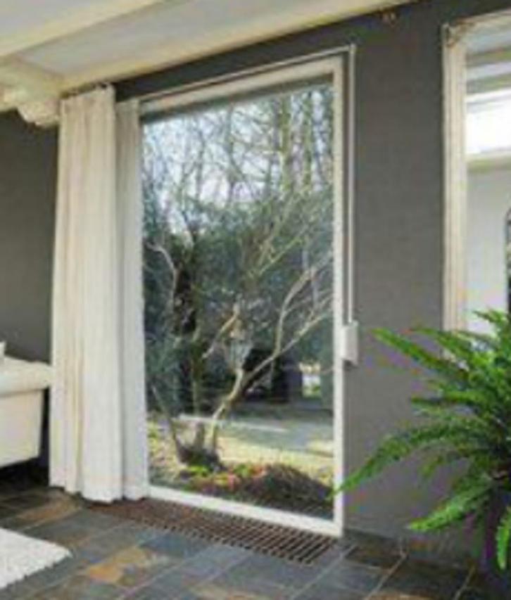 Gordijnen, Huis en Inrichting, Stoffering | Gordijnen en Lamellen, Gebruikt, 200 cm of meer, 200 cm of meer, Wit, Crème, Ophalen