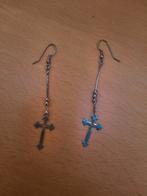 Zilverkleurige oorbellen, Ophalen of Verzenden, Zilver, Overige materialen