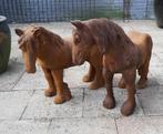 Stel gietijzeren paarden, Tuin en Terras, Dierenbeeld, NIET, Nieuw, Ophalen of Verzenden