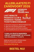 ALLERLAATSTE F1 ZANDVOORT 2026 **GRATIS**Parkeren ️, Tickets en Kaartjes, Drie personen of meer