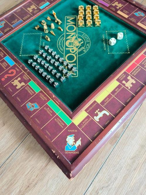 Monopoly Franklin Mint NL zonder geld en kanskaarten, Hobby en Vrije tijd, Gezelschapsspellen | Bordspellen, Gebruikt, Ophalen