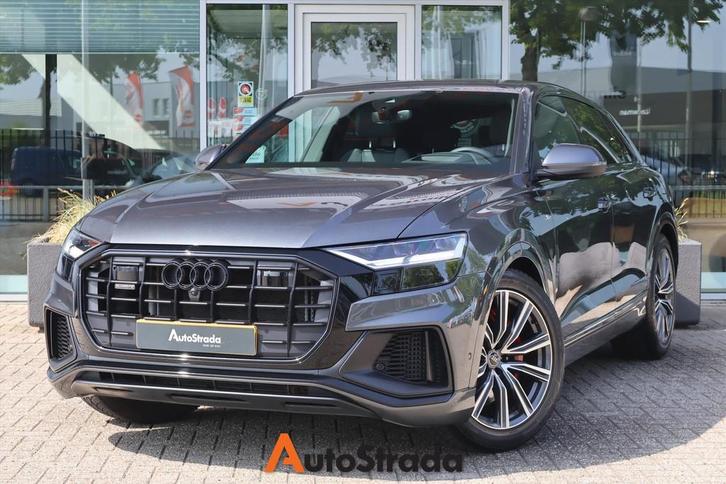 Audi Q8 55 TFSI e S-Line Quattro 381pk | B&O | 360 Camera |, Auto's, Audi, Bedrijf, Te koop, Q8, 360° camera, 4x4, ABS, Achteruitrijcamera