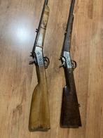2 Rolling Block geweren cal.20 jacht vrijgesteld, Verzamelen, Militaria | Algemeen, Ophalen of Verzenden, Landmacht, Overige typen