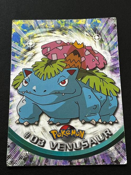 Venusaur #03 topps uit 1999 pokemon (holo), Hobby en Vrije tijd, Verzamelkaartspellen | Pokémon, Gebruikt, Losse kaart, Ophalen of Verzenden