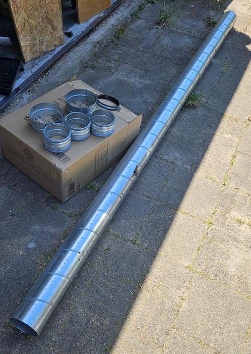 5 x Spirobuizen / 3 meter / Ø 125, Doe-het-zelf en Verbouw, Buizen en Afvoer, Zo goed als nieuw, Rechte buis, Overige materialen