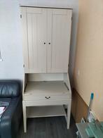 Secretaires kast creme hout, Ophalen, Gebruikt