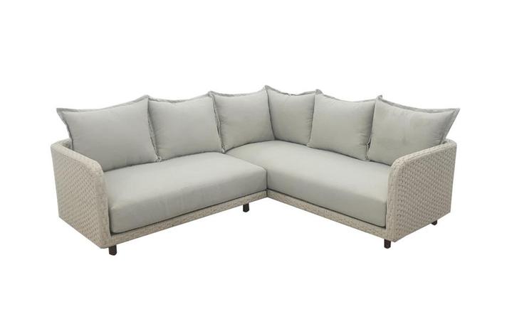 Hoek Loungebank Nayan | Off White | Rope | Eurofar, Tuin en Terras, Tuinsets en Loungesets, Nieuw, Loungeset, Wicker, 4 zitplaatsen