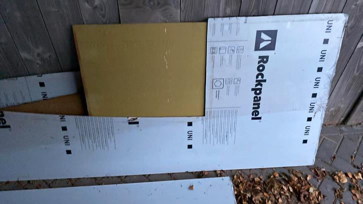 Verscheidene stukken Rockpanel en Trespa, Doe-het-zelf en Verbouw, Platen en Panelen, Zo goed als nieuw, Ophalen