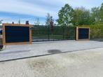 Nieuwe moderne schuifpoort 'Darwin' in 4m en 5m compleet!, Tuin en Terras, Tuinhekken en Hekwerk, Met poort, Nieuw, IJzer, Spijlenhekwerk
