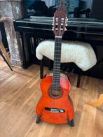 Akoestische gitaar met standaard en gitaartas, Muziek en Instrumenten, Snaarinstrumenten | Gitaren | Akoestisch, Ophalen, Zo goed als nieuw