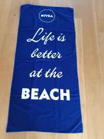 nieuw blauwe Nivea stranddoek - baddoek, Blauw, Ophalen of Verzenden