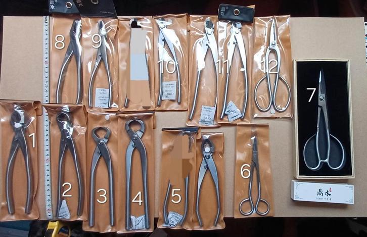 Dingmu RVS GEREEDSCHAP VOOR BONSAI. UITVERKOOP., Tuin en Terras, Snoeischaren, Nieuw, Minder dan 20 mm, Ophalen of Verzenden