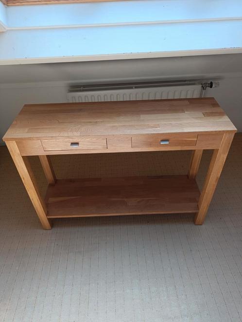 Mooie strakke site table, Huis en Inrichting, Tafels | Sidetables, Zo goed als nieuw, 25 tot 50 cm, 100 tot 150 cm, Rechthoekig