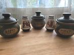 Vintage Kruidenpotjes Set - Aardewerk, Antiek en Kunst, Ophalen of Verzenden