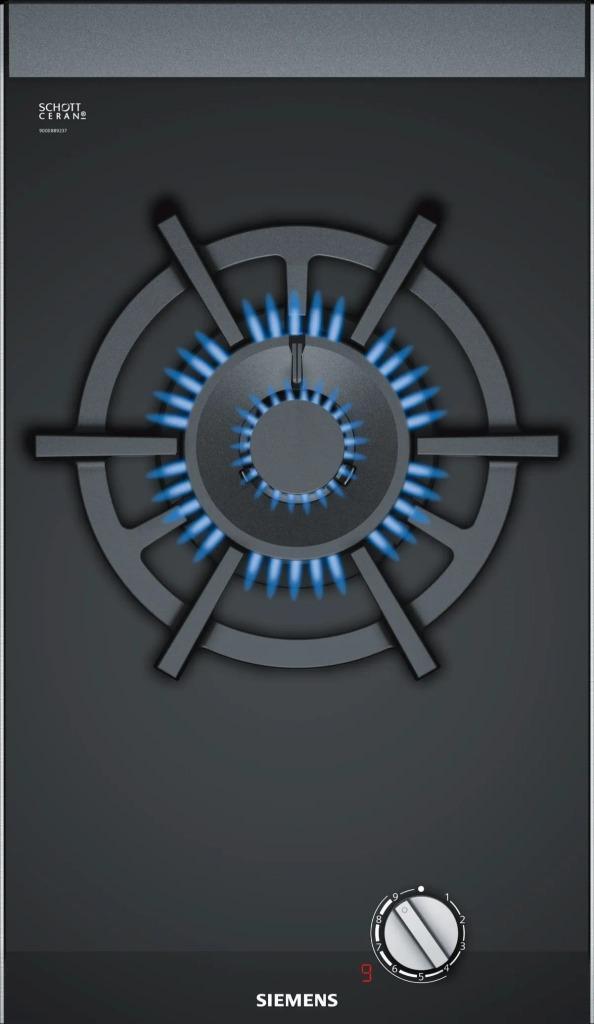 Siemens domino element er3a6bd70n  kookplaat, Witgoed en Apparatuur, Kookplaten, Nieuw, Inbouw, Gas, 4 kookzones, Ophalen of Verzenden