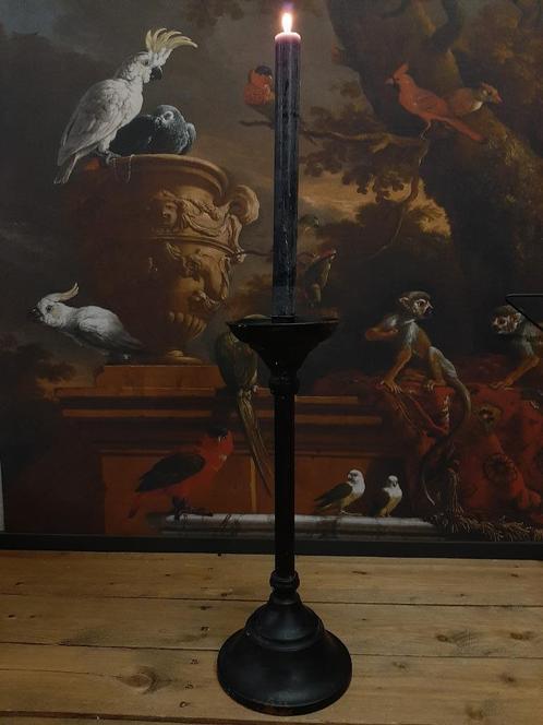 Kandelaar zwart metaal XL, Huis en Inrichting, Woonaccessoires | Kandelaars en Kaarsen, Nieuw, 25 tot 50 cm, Metaal, Zwart, Ophalen of Verzenden