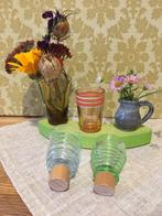 Set 5 vaasjes voor jaarring/seizoenstafel met stekers Uniek!, Hobby en Vrije tijd, Vilt, Ophalen of Verzenden, Zo goed als nieuw