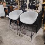 2 x Barkruk Yvette Lichtgrijs 65 cm van Kave Home, Ophalen, ., 60 tot 90 cm, Nieuw