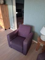 Twee nette fauteuils met aubergine kleur, Ophalen, Gebruikt, Eenpersoons, 75 tot 100 cm