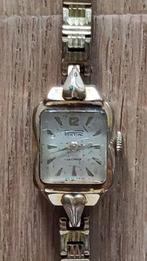 Vintage Pontiac horloge lunette antimagn verguld, Ophalen of Verzenden, Gebruikt, Overige merken