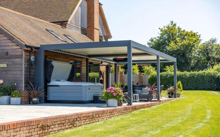 Luxe Aluminium Pergola op Maat – Met 5 Jaar Garantie!!!, Tuin en Terras, Overkappingen, Nieuw, Tuinpaviljoen, Verzenden