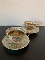 2 Karolina kopjes met schoteltjes, Ophalen of Verzenden